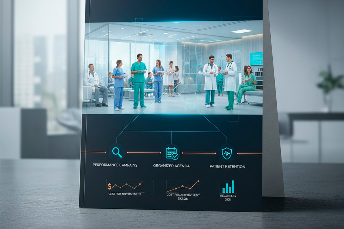 Profissional de saúde atendendo paciente